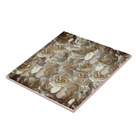 フローラエレガントバラ花弁パターン タイル (側面)