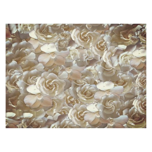 フローラエレガントバラ花弁パターン テーブルクロス (正面(横))