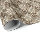 フローラエレガントバラ花弁パターン ラッピングペーパー (ロールコーナー)