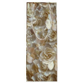 フローラエレガントバラ花弁パターン ワインギフトバッグ (裏面)