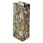 フローラエレガントバラ花弁パターン ワインギフトバッグ (正面アングル)