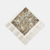 フローラエレガントバラ花弁パターン 縁ありランチョンナプキン (角)