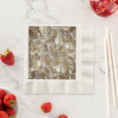 フローラエレガントバラ花弁パターン 縁ありランチョンナプキン (インサイチュ)