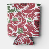 フローラエレガントバラ花弁パターン 缶クーラー (正面)