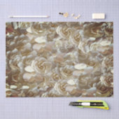 フローラエレガントバラ花弁パターン 薄葉紙 (クラフト)