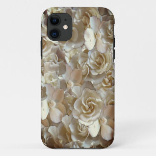 フローラエレガントバラ花弁パターン iPhone 11 ケース