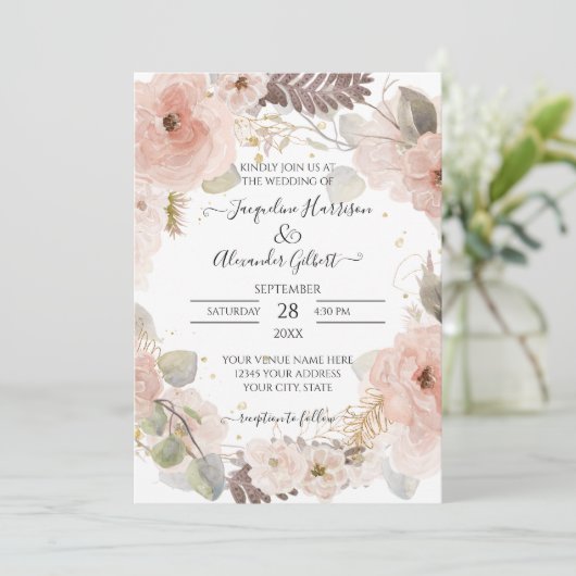 フローラエレガントバラ金ゴールドユーカリリーフグリーナリー (スタンド正面)