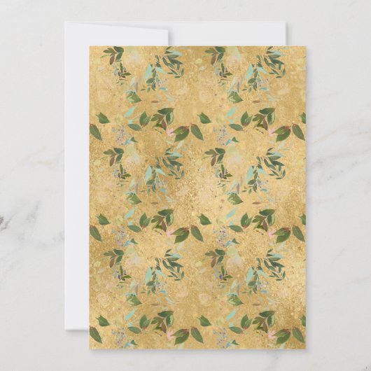 フローラエレガントバラ金ゴールド第1聖餐式インヴィ 招待状 (裏面)