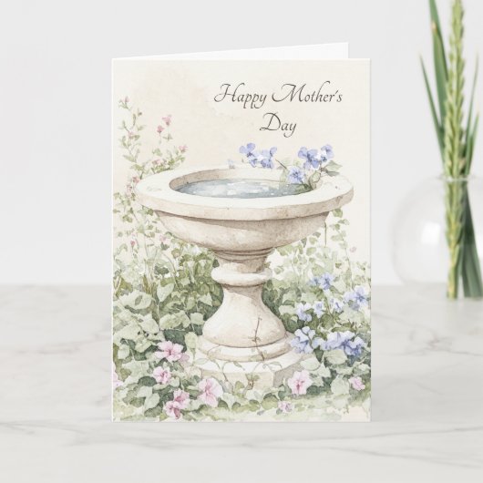 フローラエレガントバードバス母の日 シーズンカード (正面)