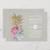 フローラエレガントパイナップルファミリー懇親会 招待状 (正面/裏面)