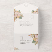 フローラエレガントパンパスグラスオールインワン結婚ズ オールインワン招待状 (外側)