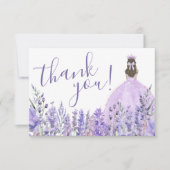 フローラエレガントパープルキンセアニラ写真 サンキューカード (正面)