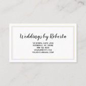 フローラエレガントパープルシェード水カラーバラ 名刺 (裏面)