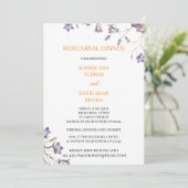 フローラエレガントパープルベルフラワーリハーサルディナー 招待状 (スタンド正面)