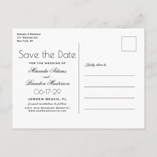 フローラエレガントビーチ夏の夕日を保存 案内ポストカード (裏面)