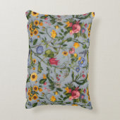 "フローラエレガントピローカスタムプリントホームデコール アクセントクッション (裏面(縦))
