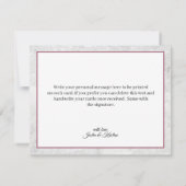 フローラエレガントピンクと白の牡丹 サンキューカード (裏面)