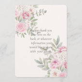 フローラエレガントピンクの水彩バラ&ペニー プログラム (裏面)