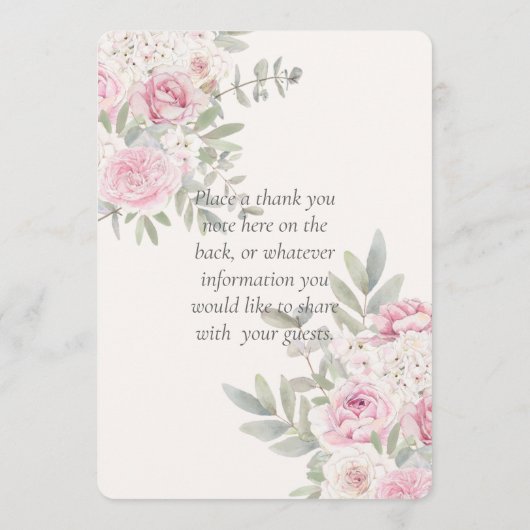 フローラエレガントピンクの水彩バラ&ペニー プログラム (裏面)