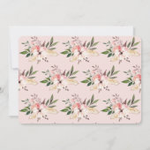 フローラエレガントピンクの誕生日パーティー 招待状 (裏面)