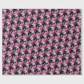 フローラエレガントピンクソーサーマグノリア ラッピングペーパー (フラット)