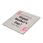 フローラエレガントピンクフラワーハッピーマザーズ・デイ タイル (側面)