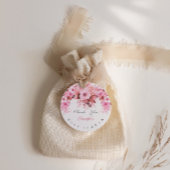 フローラエレガントピンクベビーシャワーありがとう フェイバータグ