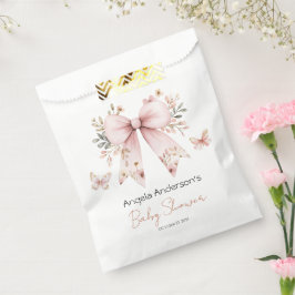 フローラエレガントピンクボウガール赤ちゃんシャワー フェイバーバッグ