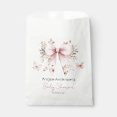 フローラエレガントピンクボウガール赤ちゃんシャワー フェイバーバッグ (正面)