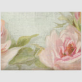 フローラエレガントピンクローズスクリプトエフェメラデクページ 薄葉紙 (正面)