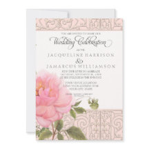 フローラエレガントピンク牡丹の花ヴィンテージウェディング