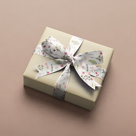 フローラエレガントピンク&グリーンブライダルシャワー サテンリボン