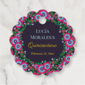 フローラエレガントピーコックフォークアートフィエスタキンセアニェラ フェイバータグ (裏面)