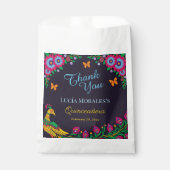 フローラエレガントピーコックフォークアートフィエスタキンセアニェラ フェイバーバッグ (正面)