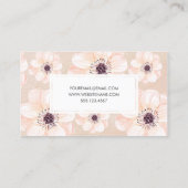 フローラエレガントピーチ模様 名刺 (裏面)