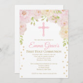 フローラエレガントファースト聖餐式招待状 招待状 (正面/裏面)