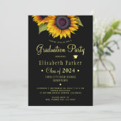 フローラエレガントフォトシック卒業パーティー 招待状 (スタンド正面)