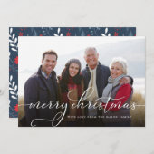 フローラエレガントフォトホリデーカード シーズンカード (正面/裏面)