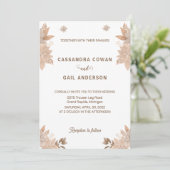 フローラエレガントフライヤー結婚式招待状 招待状 (スタンド正面)