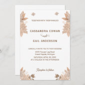 フローラエレガントフライヤー結婚式招待状 招待状 (正面/裏面)