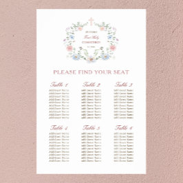 フローラエレガントフレームの最初の共産座席表 ポスター