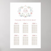 フローラエレガントフレームの最初の共産座席表 ポスター (正面)