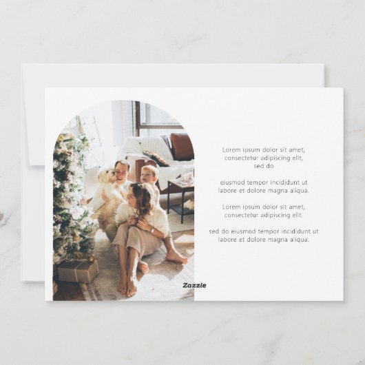 フローラエレガントフレームクリスマスツーフォト シーズンカード (裏面)