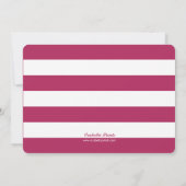 フローラエレガントフレーム梅ベビーガール写真誕生 案内状 (裏面)