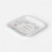 フローラエレガントフレーム洗礼 ペーパープレート (傾斜あり)