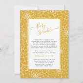 フローラエレガントフレーム色変更ベビー振り掛け 招待状 (正面)