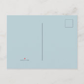 フローラエレガントフレームVintageウェディング日付の保存 案内ポストカード (裏面)