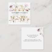 フローラエレガントフローリスト広場名刺 スクエア名刺 (正面/裏面)