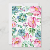 フローラエレガントブモダン結婚ケ 招待状 (裏面)