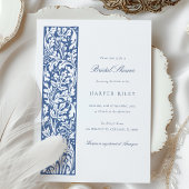 フローラエレガントブライダルシャワーオリーブクリーム 招待状